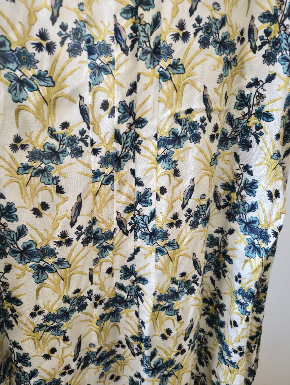 NWT J.Jill Women's Floral Bird Print Button Front Blouse Long Sleeve Size XS - Picture 5 of 7